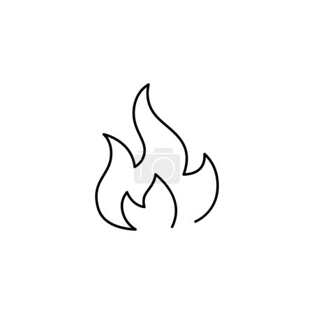 Ilustración de Diseño de vectores de iconos delgados de fuego bueno para el sitio web y la aplicación móvil - Imagen libre de derechos