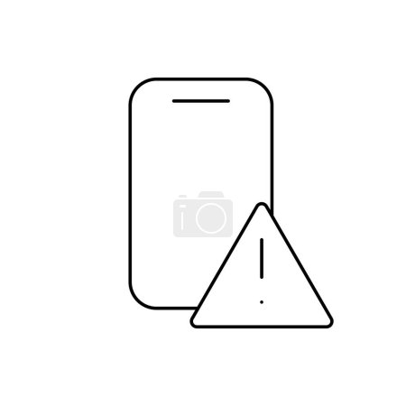 emergency call thin outline icon vector design good for website and mobile app