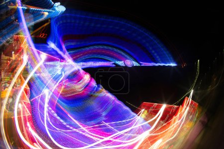 A Light Painting with fair colors for colorful experimental backgrounds