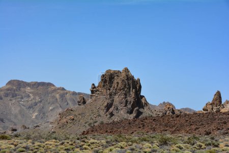 Volcanic landscape in El Teide  - Caldera de las Caadas  -   National Park on the Canary Island of Tenerife, Spain 