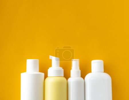 Set of unbranded bottles, Beauty and spa concept