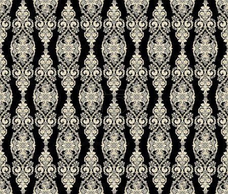Photo for Leather ornament pattern background. Pakistani ornamental pattern. Digital Motif Design Illustration Artwork for textile print For Digital painting. Design for cover, fabric, textile, and wrapping paper. - Royalty Free Image