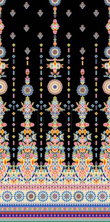 Téléchargez les photos : Cross Stitch Embroidery. Ethnic Patterns. Geometric Ethnic Indian pattern. Native Ethnic pattern. Cross Stitch Border. Texture Textile Fabric Clothing Knitwear print. Pixel Horizontal Seamless Vector. - en image libre de droit