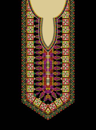 Photo for Tatreez ornament, traditional Palestinian embroidery pattern - Royalty Free Image