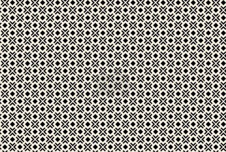 Photo for Seamless abstract geometric pattern. Vector Illustration. Geometric ethnic traditional pattern. Tribal embroidery design for fashion, background, batik, Indian ethnic seamless pattern. Black and white pattern. - Royalty Free Image