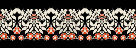 Textil Digital Motiv Design Luxus Ornament Ikat ethnischen Barock Muster Set von Damast Dekor Grenze handgefertigte Kunstwerke abstrakt vintage Türkisch Indisch klassische Textur Retro-Stil Blume Detaildruck