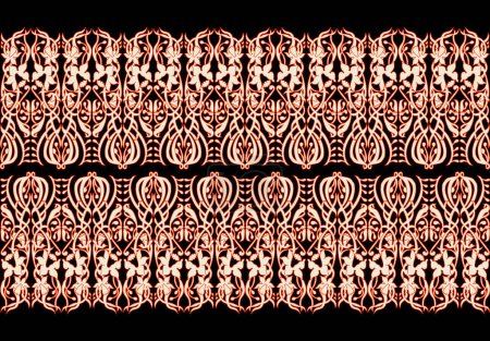 Photo for Ikat geometric folklore ornament. Oriental vector damask pattern. Ancient art of Arabesque. Tribal ethnic texture. Spanish motif on the carpet. Aztec style. Indian rug. Gypsy, Mexican embroidery. - Royalty Free Image