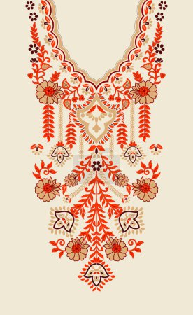 Textile Digital Ikat Ethnic Design Set of damask Border Baroque Pattern wallpapers gift card Frame for women cloth use Mughal Paisley Abstract Vintage Turkish Indian classical texture print in fabrics