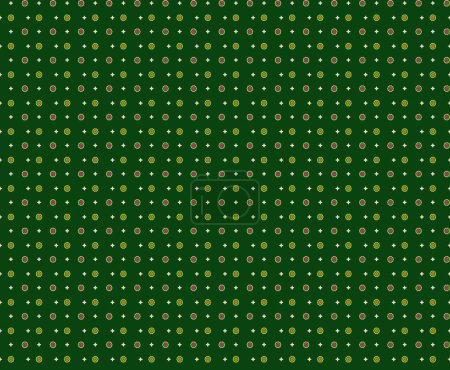 Afrikanische ethnische traditionelle grüne Muster. nahtlos schöne Kitenge, Chitenge-Stil. Modedesign in bunt. Geometrischer Kreis abstraktes Motiv. Florale Drucke aus Ankara, afrikanische Wachsdrucke.
