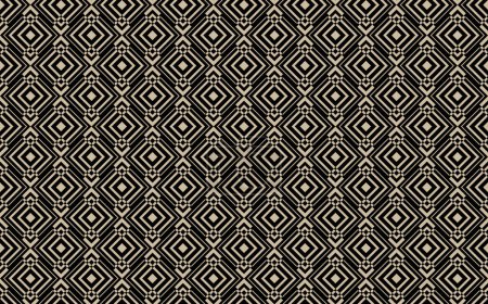 Abstract geometric pattern with lines, rhombuses A seamless vector background. Blue-black and gold texture. seamless pattern. Modern stylish texture. Geometric striped ornament. Monochrome linear braids.