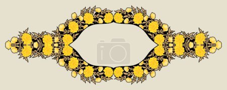 Ikat broderie de paisley floral sur fond noir.motif oriental ethnique géométrique traditional.Aztec vecteur abstrait de style illustration.design pour la texture, tissu, vêtements, emballage, décoration, tapis.