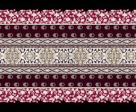 Textile digital design motif pattern decor hand made artwork frame gift card wallpaper women cloth front back and duppata print element of baroque ornament paisley abstract border rug ethnic ikat etc.