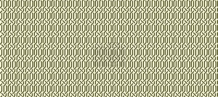 Abstraktes geometrisches Muster mit Linien, Rauten Ein nahtloser Vektorhintergrund. Blau-schwarze und goldene Textur