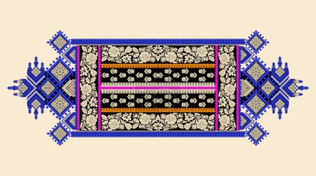 Beautiful Persian knitted embroidery.geometric ethnic oriental seamless pattern traditional on cream background.Aztec style,abstract,illustration.design for texture,fabric,clothing,wrapping.