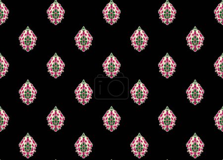 Colorful seamless arabian pattern with climbing plants and decorative elements. Indian vector wallpaper. Floral design for wrapping paper, wallpaper, fabric, textile, carpet, mat, rug, cover.