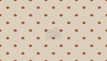Abstract line shape flowers geometric motif basic pattern continuous background. Oriental style damask floral tile modern lux fabric design textile swatch ladies dress, man shirt all over the print block.