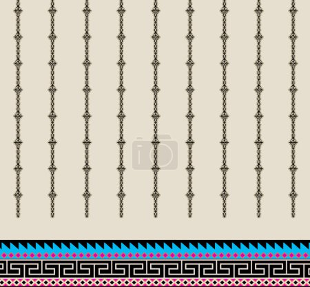 Nahtloses Muster mit Mandala-Ornament. Traditionelle arabische, indische Motive. Ideal für Stoff und Textilien, Tapeten, Verpackungen oder jede gewünschte Idee