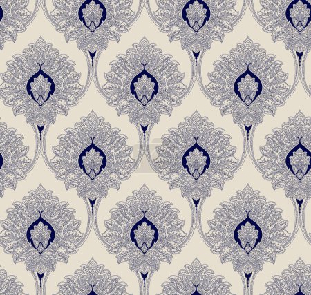 Talavera pattern. Azulejos Portugal. Turkish ornament. Moroccan tile mosaic. Spanish porcelain. Ceramic tableware, folk print. Spanish pottery. Ethnic background. Mediterranean seamless wallpaper