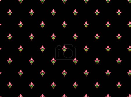 Forma de línea abstracta flores motivo geométrico patrón básico fondo continuo. Estilo oriental damasco azulejo floral moderno lux tela diseño textil swatch damas vestido, camisa de hombre en todo el bloque de impresión