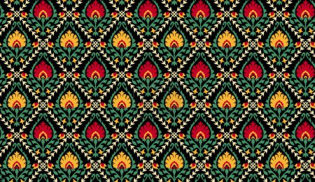Talavera-Muster. Azulejos portugal. Türkisches Ornament. Marokkanisches Fliesenmosaik. Spanisches Porzellan. Keramisches Geschirr, volkstümlicher Druck. Spanische Keramik. Ethnischer Hintergrund. Nahtlose mediterrane Tapete