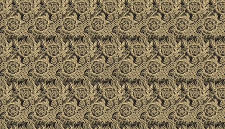 Ikat floral paisley embroidery on a white background. Ikat ethnic oriental seamless pattern is traditional.Aztec style abstract illustration. design for texture, fabric, clothing, wrapping, and decoration.