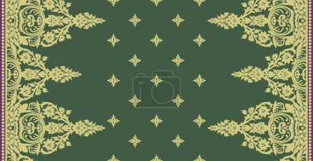 digital design pattern back side textile. Textile digital design motif ornament ethnic ikat border pattern hand made artwork abstract shape wallpaper gift card frame for women's clothing front back with dupatta used in fabric textile industry