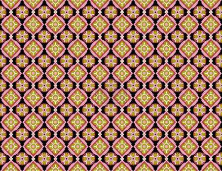 Ilustración de Pequeño pequeño pequeño étnico Paisley amarillo marrón oscuro beige violeta rosa flores en flor sin costuras repetición fondo artístico fondo de pantalla patrón para el día de San Valentín fiesta de jardín de ducha nupcial del bebé - Imagen libre de derechos
