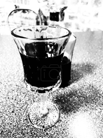Photo for Wineglass Red wine alcohol drink - Royalty Free Image