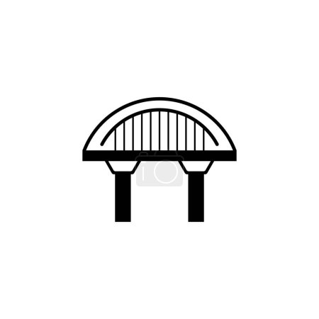 Illustration for Bridge icon vector illustration logo design - Royalty Free Image