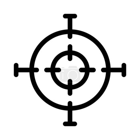 Illustration for Sniper telescope icon vector illustration logo design - Royalty Free Image