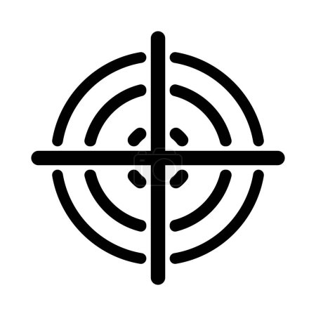 Illustration for Sniper telescope icon vector illustration logo design - Royalty Free Image