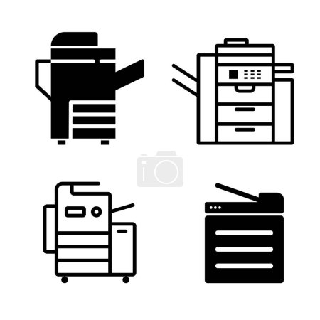 copier icon vector illustration logo design