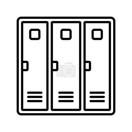 Ilustración de Icono del locker vector ilustración logo deisgn - Imagen libre de derechos