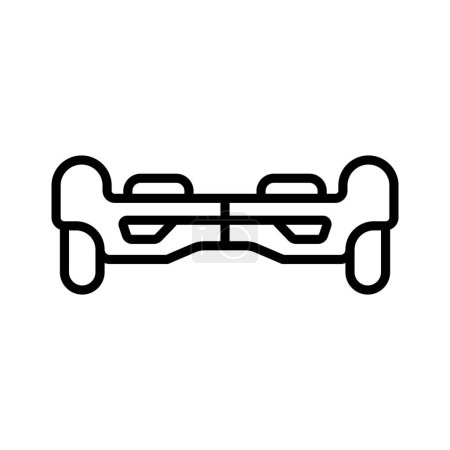 Illustration for Hoverboard icon vector illustration logo design - Royalty Free Image
