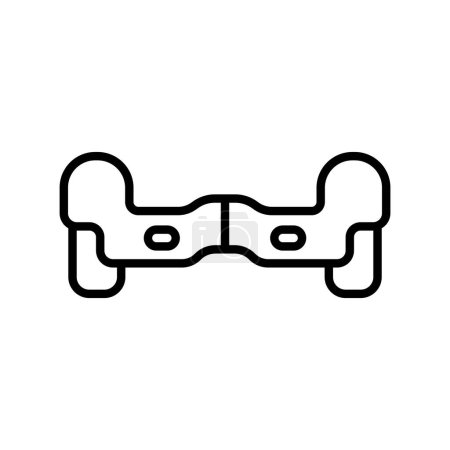 Illustration for Hoverboard icon vector illustration logo design - Royalty Free Image