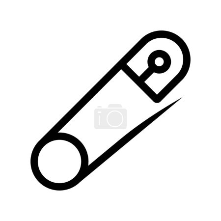 Illustration for Safety pin icon vector illustration logo deisgn - Royalty Free Image