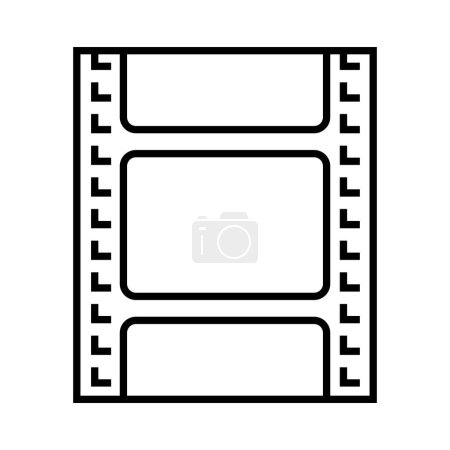 Téléchargez les illustrations : Film voyage icône vectoriel illustration logo design - en licence libre de droit