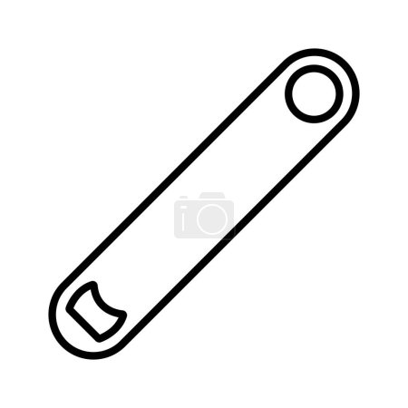 Illustration for Bottle opener icon vector illustration logo design - Royalty Free Image