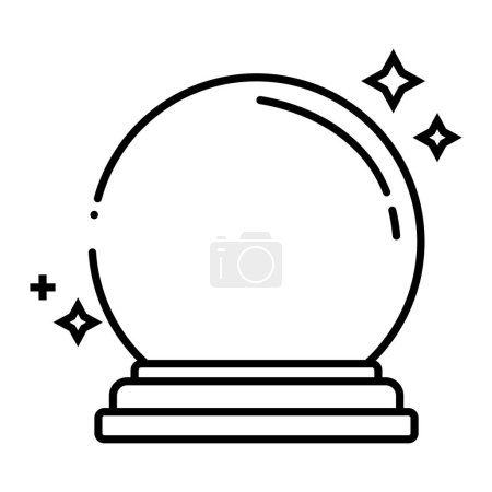 Téléchargez les illustrations : Icône de boule magicien vecteur illustration logo design - en licence libre de droit