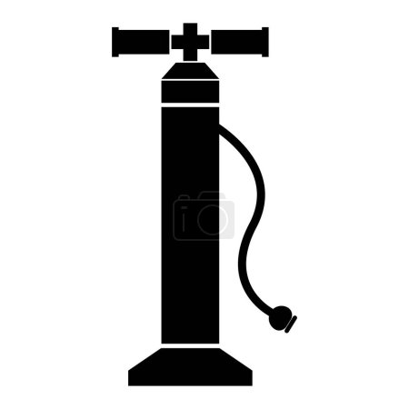 Illustration for Tire pump icon vector illustration logo design - Royalty Free Image