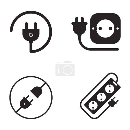Illustration for Plug icon vector illustration symbol design - Royalty Free Image