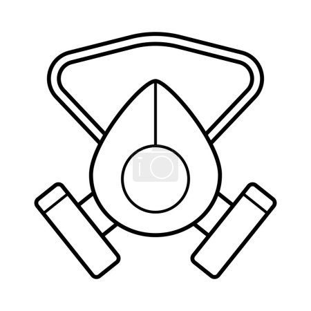 medical mask icon vector illustration logo design