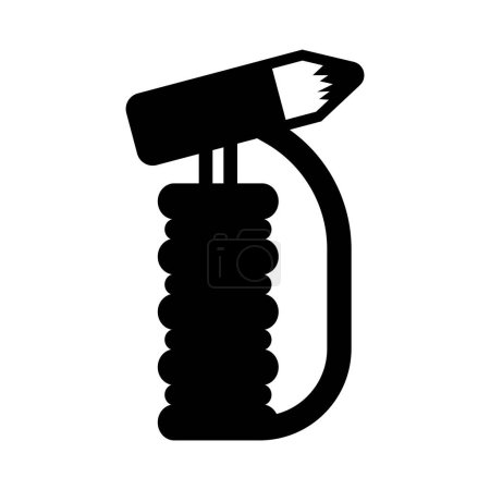 Téléchargez les illustrations : Marteau d'urgence pour voiture icône de brise-glace vectoriel illustration logo design - en licence libre de droit