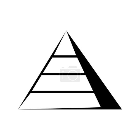 icône pyramidale vecteur illustration logo design