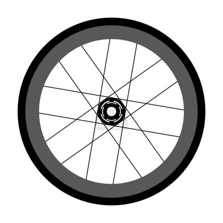 fixie wheels icon vector illustration logo design