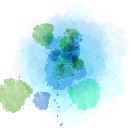 Illustration for Abstract splash watercolor background - Royalty Free Image