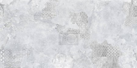 White retro pattern with cement texture, vintage background