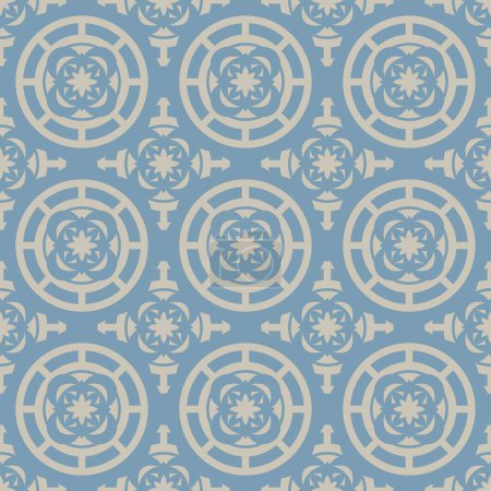 Illustration for Baroque style continuous seamless background, used for wallpaper, pattern texture, tile, web page background, surface texture, fabric texture - Royalty Free Image