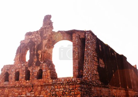 Photo for Ruins at Firoz Shah Kotla Fort in New Delhi, which was the citadel of Firoz Shah Tughlaq, the ruler of Delhi Sultanate during 1351-88 - Royalty Free Image