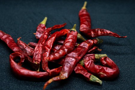 Chiles rojos secos exóticos de Cachemira